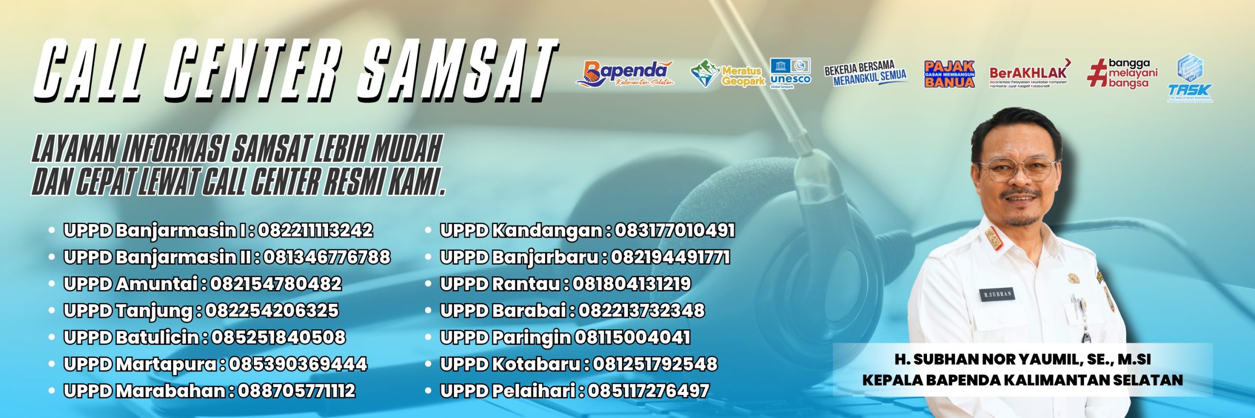 call center samsat